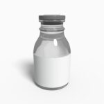 Bottles glass product label mockup 502680