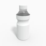 Bottles plastic product label mockup 502050