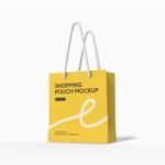 Small shopping bag mockup