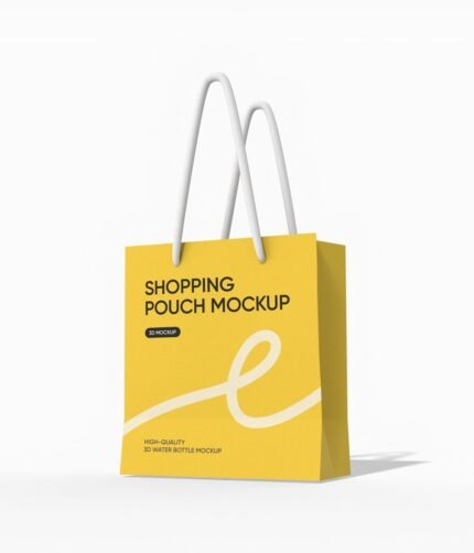 Small shopping bag mockup