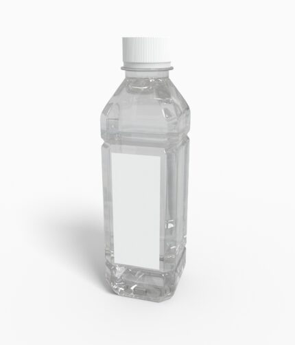 Bottles plastic product label mockup 502970