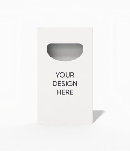 Straight tuck end box with window mockup