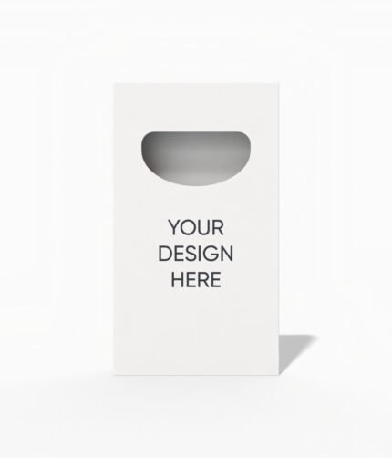 Straight tuck end box with window mockup