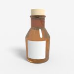Bottles glass product label mockup 501810