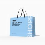 Luxury shopping bag mockup