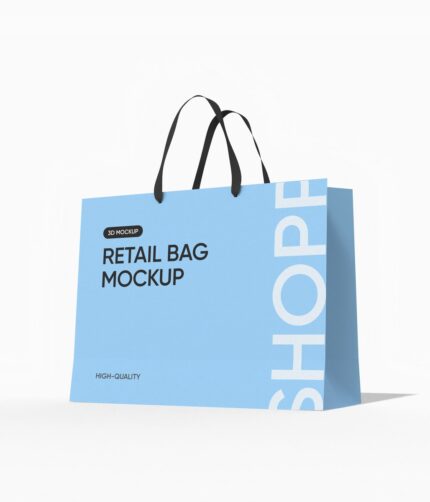 Luxury shopping bag mockup