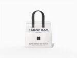Large takeaway bag mockup
