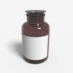 Bottles glass product label mockup 500610