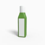 Bottles plastic product label mockup 503220