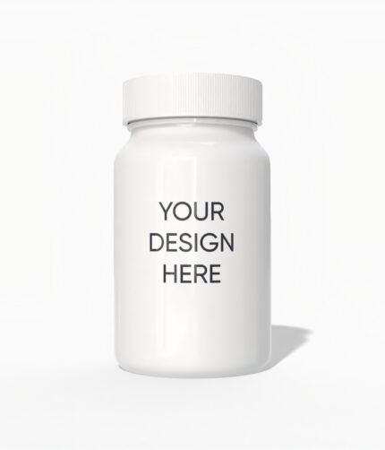 Vitamin plastic bottle dieline