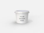 Ice cream cup contanier mockup