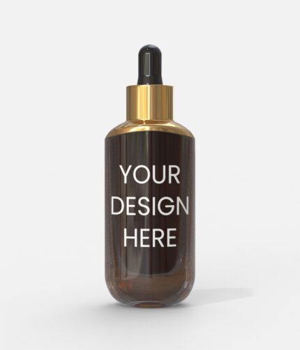 50ml amber dropper bottle mockup 511671