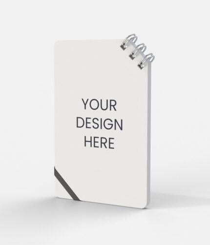 Corner spiral notebook  mockup