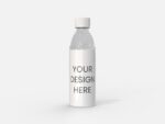 Plastic bottle mineral water drinks mockup