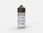 100ml clear glass dropper bottle mockup 511645