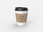 Paper coffee cup with sleeve mockup 511350