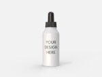 50ml glass dropper bottle mockup 511842