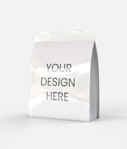 Stand up dog food plastic bags mockup 605160