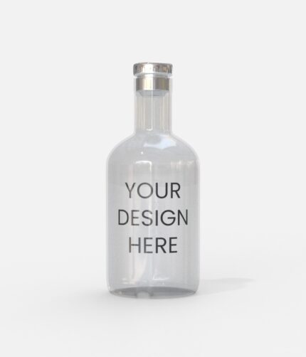 Glass bottle mockup
