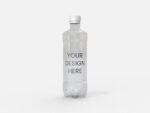 Mineral water plastic bottle mockup