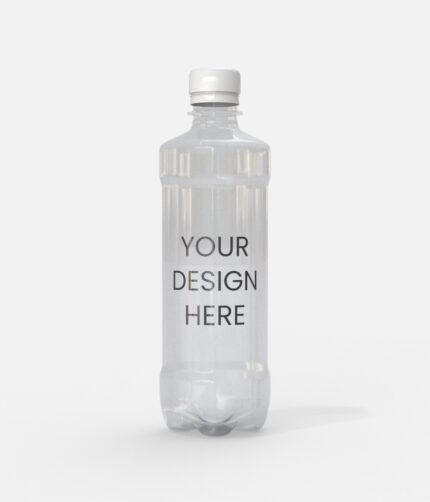 Mineral water plastic bottle mockup