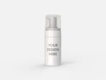 Skin care plastic bottle mockup