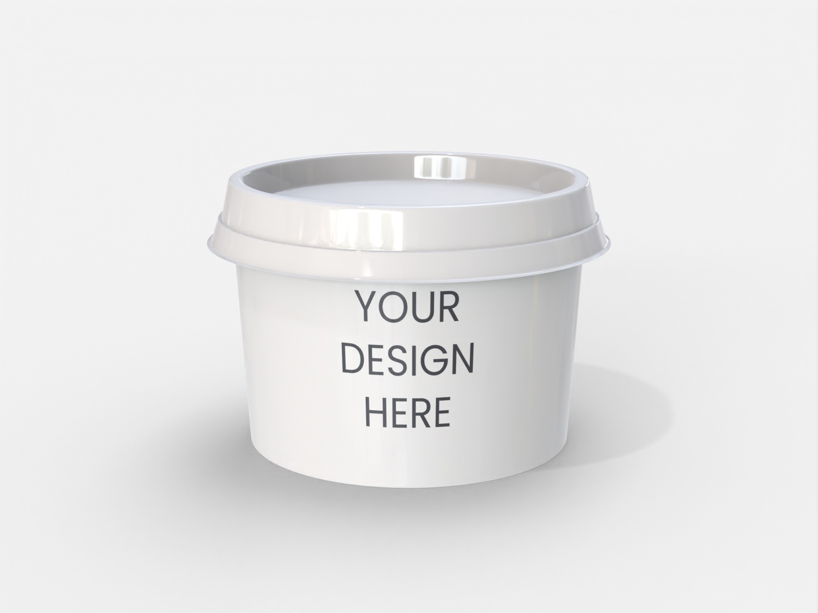 330ml round food container mockup 330ml round food container mockup