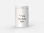 Powder plastic jar mockup 512180