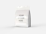 Stand up snack pouch mockup
