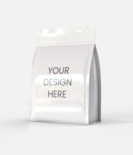 Stand up snack pouch mockup
