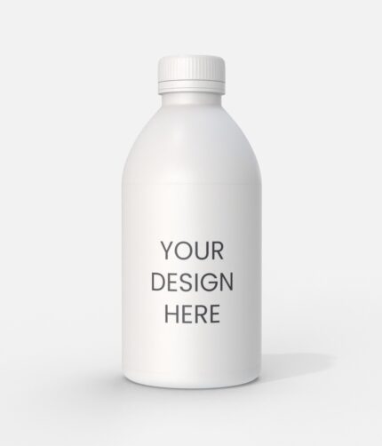 1000ml beverage plastic bottle mockup