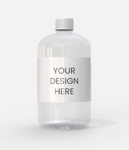 400ml beverage plastic bottle mockup