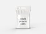Plastic bag with handle mockup 605110