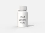 Plastic medicine bottle mockup