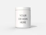 Cosmetic plastic jar mockup 512390