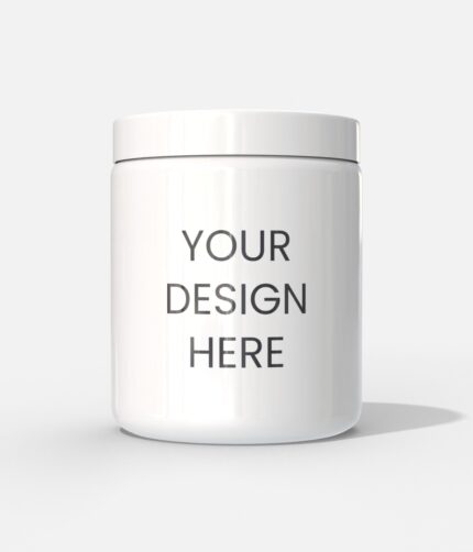 Cosmetic plastic jar mockup 512390