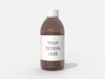 Medicine plastic bottle mockup