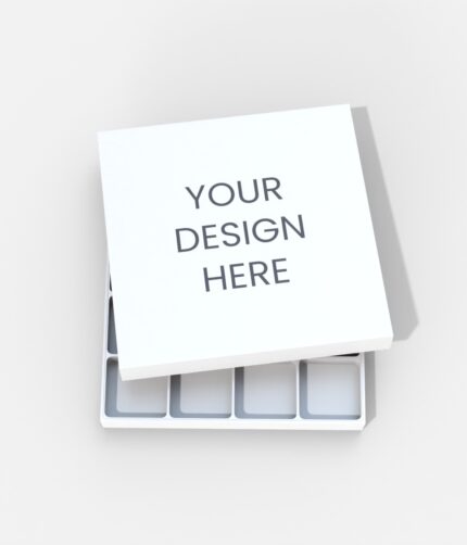 Chocolate box with lid mockup 512060