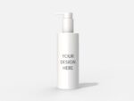 Pump bottle for toiletries mockup 512460