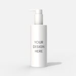 Pump bottle for toiletries mockup 512460