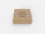 Flip top box with pizza mockup 156212