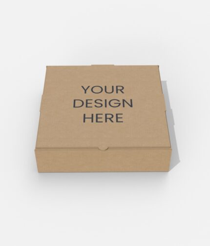Flip top box with pizza mockup 156212