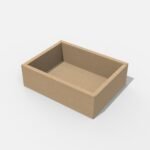 Paper tray box mockup 120070
