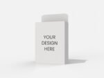 Tuck end box with backboard mockup 106111