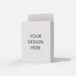 Tuck end box with backboard mockup 106111