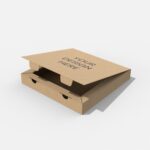 Flip top pizza box mockup 156214