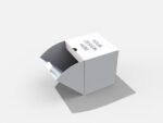 Cube folding box mockup 101612
