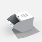 Cube folding box mockup 101612