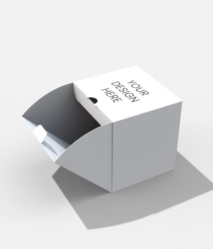 Cube folding box mockup 101612