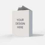 Tuck end box with lock mockup 102692